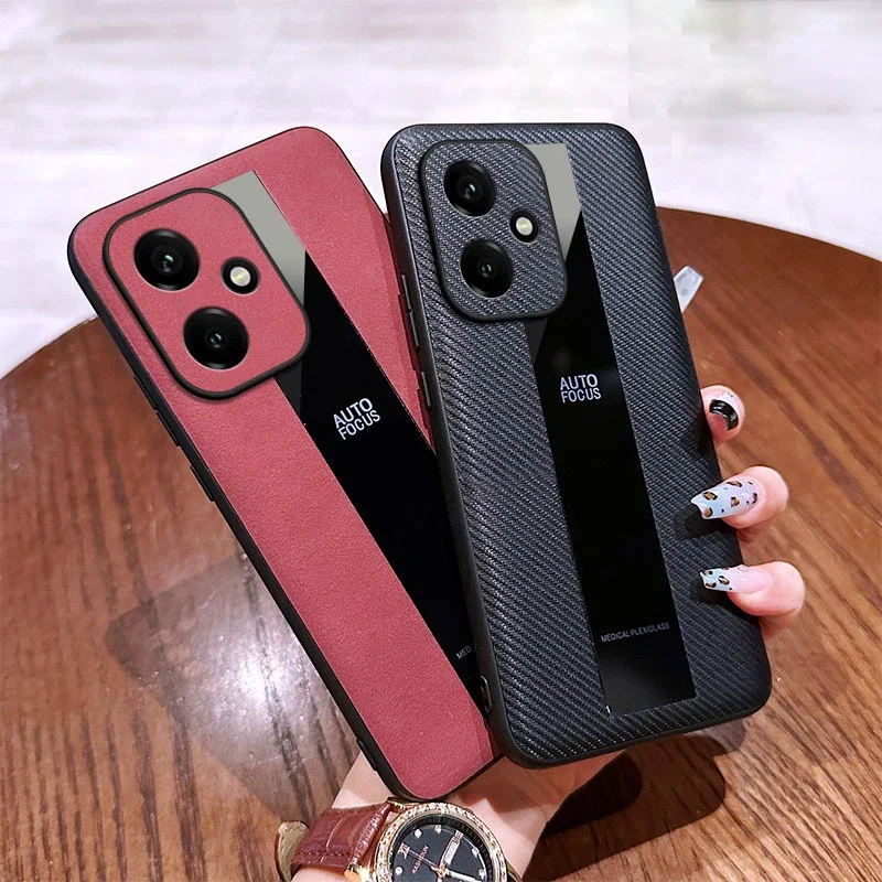 

For Honor 400 300 Pro Case Business Solid Color Leather Matte Silicone Cover For Honor 400 300 Pro Shockproof Shell