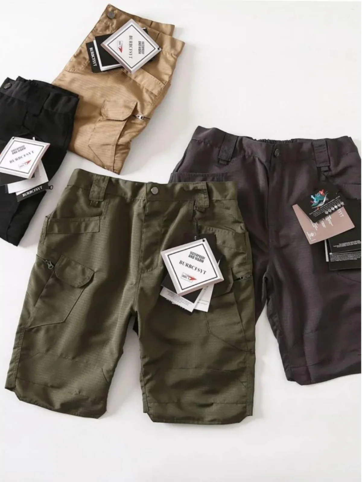 

Summer Thin Tactical orts Men's Qui Dry Camouflage Outdoor Workwear Five-Quarter Length Waterproof Special Forces Militar...