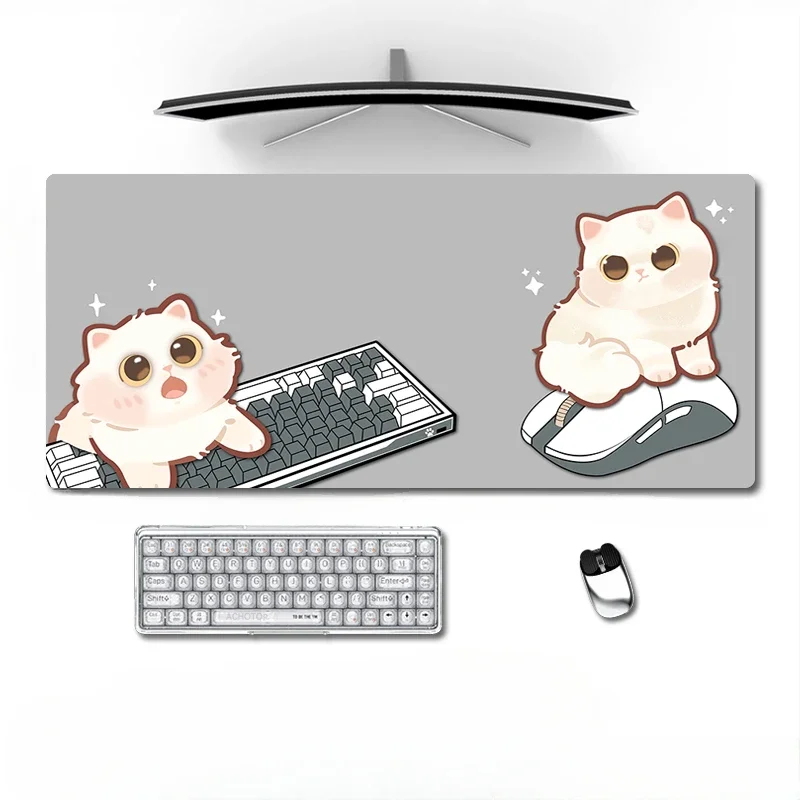 Laptop Mousepad Gamer Mouse Pad Cute Cat Art Mouse Mat Gamer Keyboard Computer Pads Kawaii Desk Mat Accessories for Home Gifts