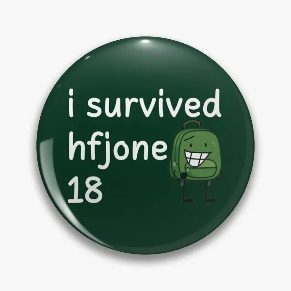 I Survived Hfjone Hfjone  Soft Button Pin Hat Clothes Funny Creative Lover Fashion Jewelry Brooch Lapel Pin Decor Badge Gift