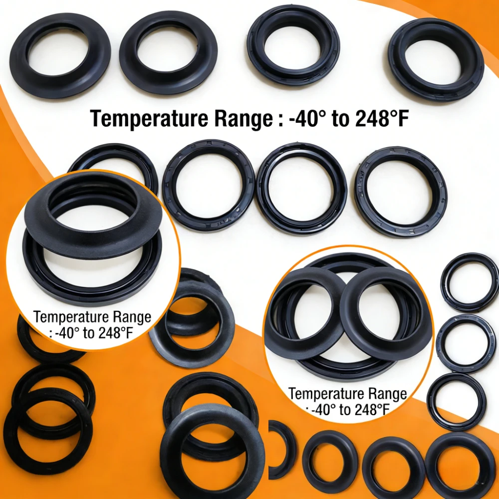 

2/4/8/16pc 33x45x8/10 Front Fork Oil Seal Cover For Honda DYLAN FES S-WING PANTHEON 125 SH125 4T LC SH 125 I 2000-2015 2016 2017