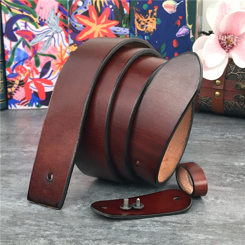 3,8 cm Top Geauine Ledergürtel ohne Schnalle Mann Gürtel Ceinture Homme Herren Ledergürtel ohne Schnallen für Männer 105-125cm sp05 – Detail 27
