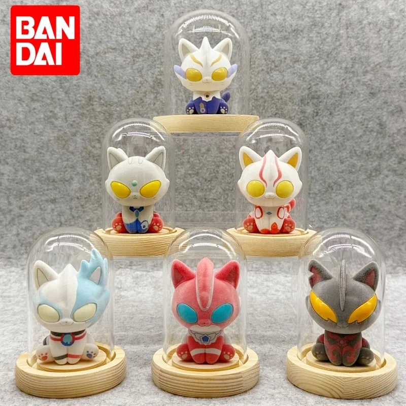 

Bandai Ultraman Series Mebiu Cat Blind Box Pet Cat Accessory Doll Decoration Cartoon Anime Figure Cute Collect Toy Festival Gift