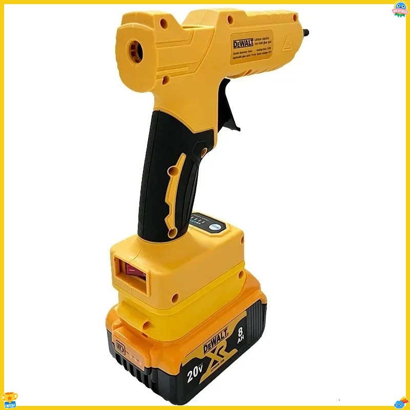 DEWALT Cordless Elektrische Handheld Heißkleber Pistole Reparatur DIY Werkzeug Hot Melt Schweißen Heißluft Pistole Anti-verbrühen Düse Werkzeug