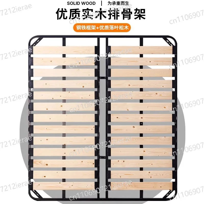 row skeleton bed board support frame tatami bed frame 1.8 meters 1.5 meters no bedside foldable solid wood bed frame