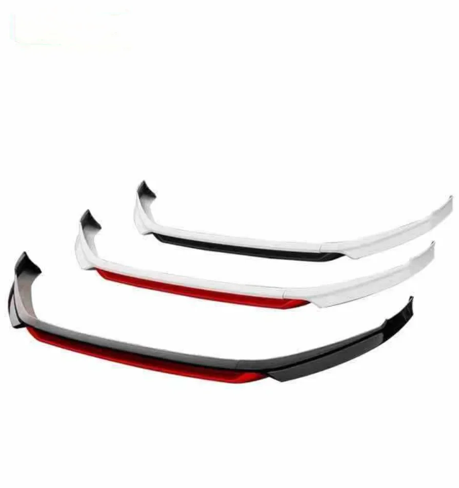 Body Kit White+Black Car Front Bumper Lip Spoiler For 2018 Golf 7.5 Head Chin Shovel Protector Wind Knife