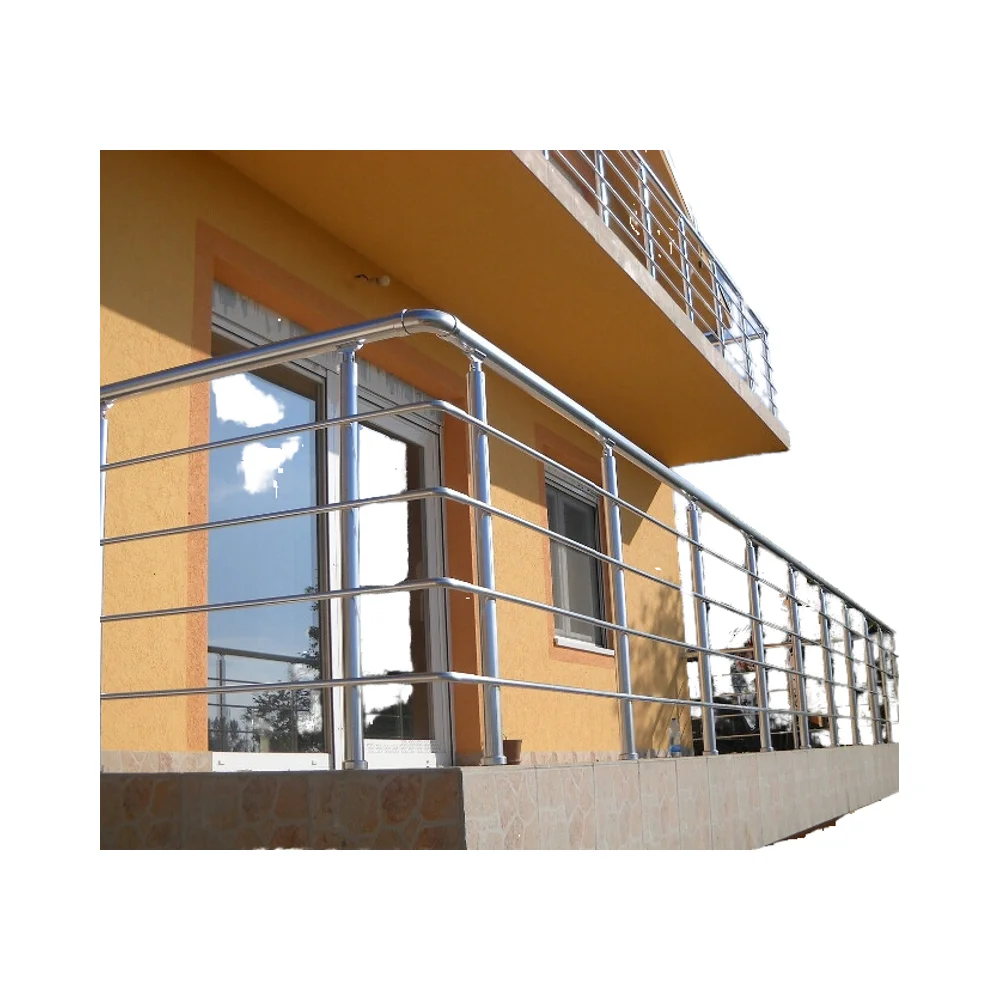 맞춤형 현대식 스테인리스 스틸 와이어 난간 디자인 파이프 데크 (야외 발코니 계단 빌라 호텔 아파트 데크 난간용)