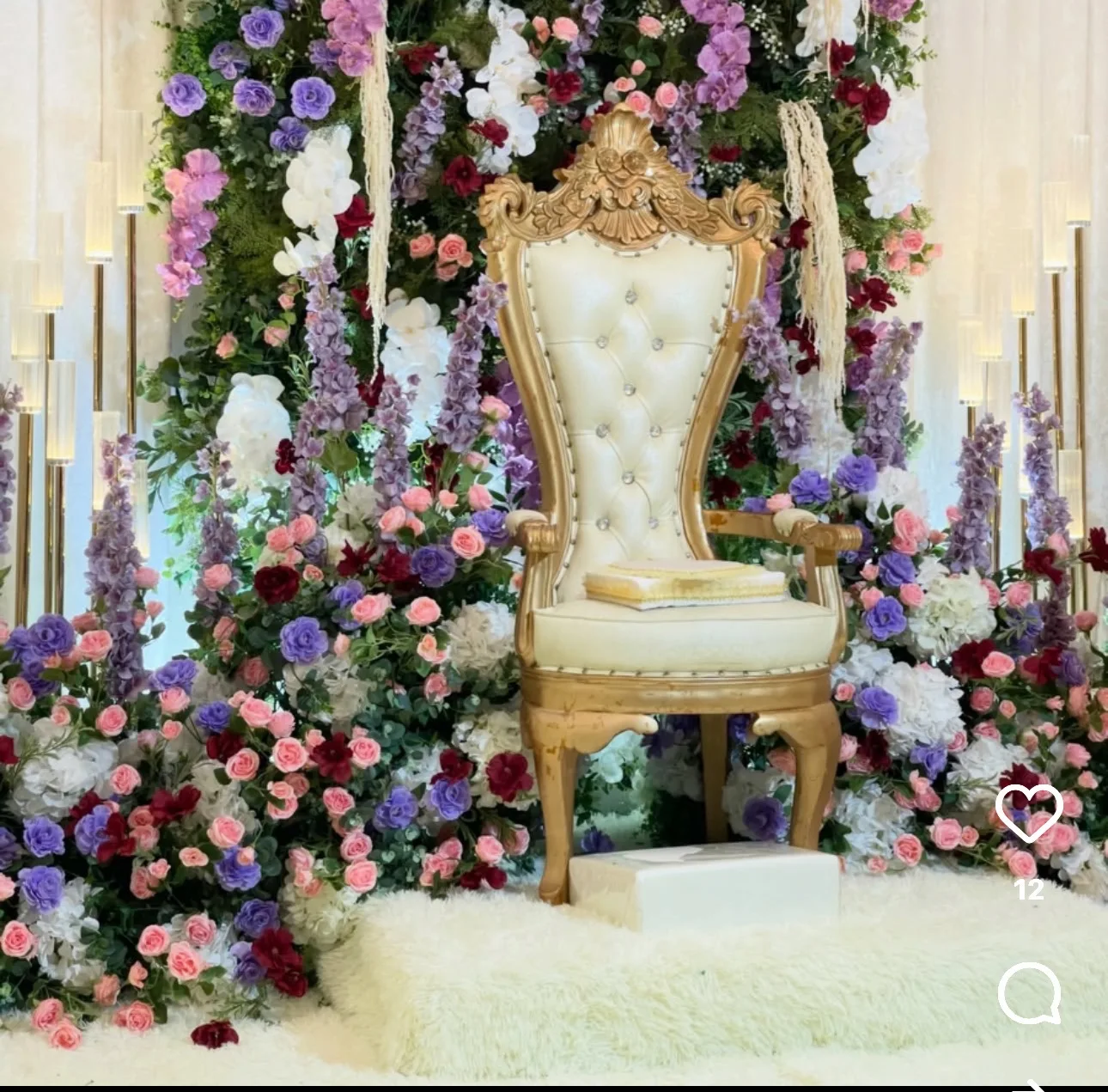 2pcs New Style Luxury Wedding Banquet Event Wooden White Throne Groom Bride Sofa Chair