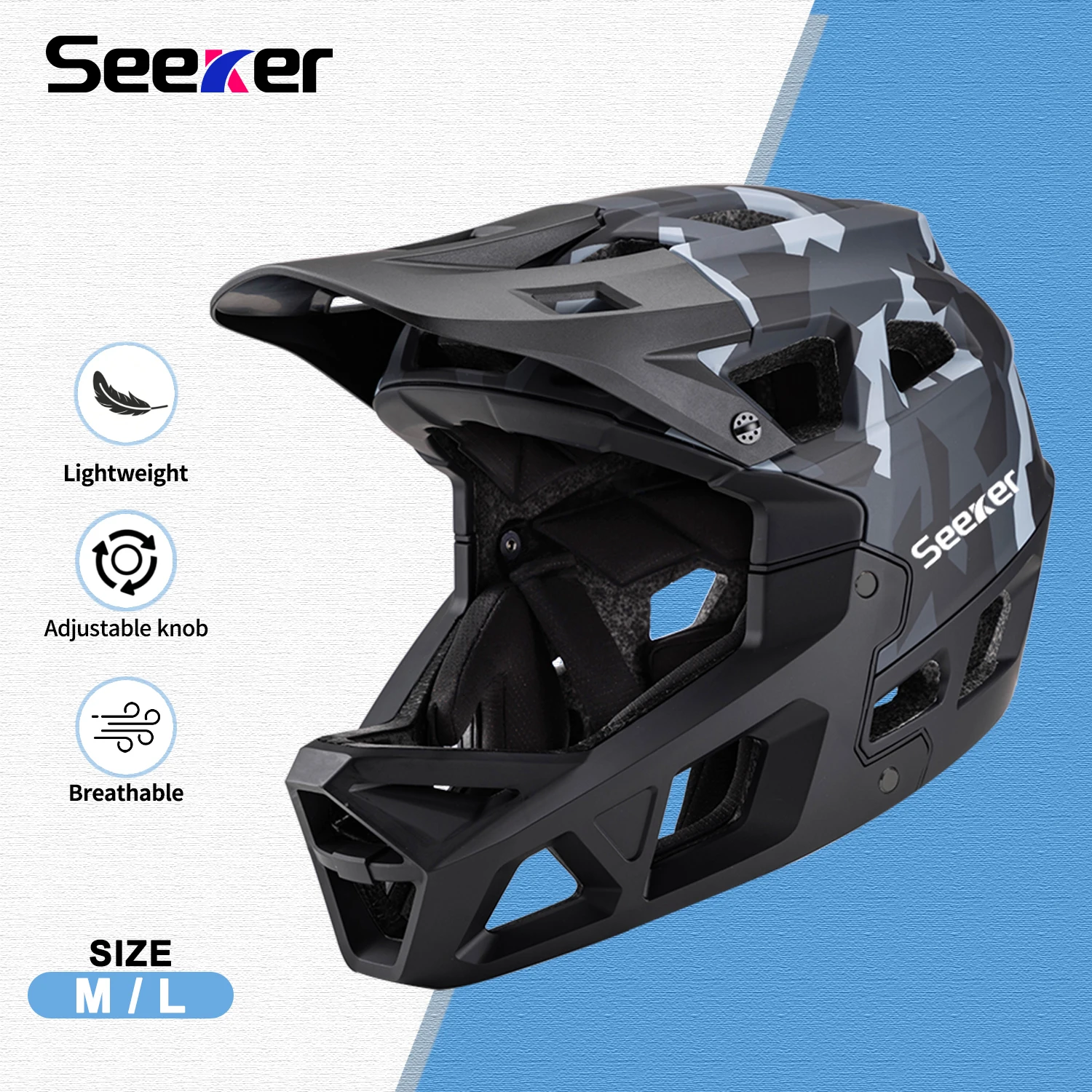 

Велосипедный шлем UMUSEEKER для кросс-кантри, цельный, ударопрочный, для взрослых, для горного велосипеда, для даунхилла, защитный.