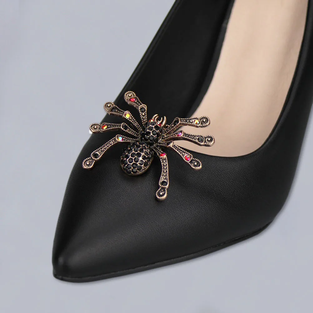 

1 Pair Spider Clips Shiny Detachable Buckle For Heels Flats Pumps Shoe Jewelry Women Bridal Accessories Decorative Shoe