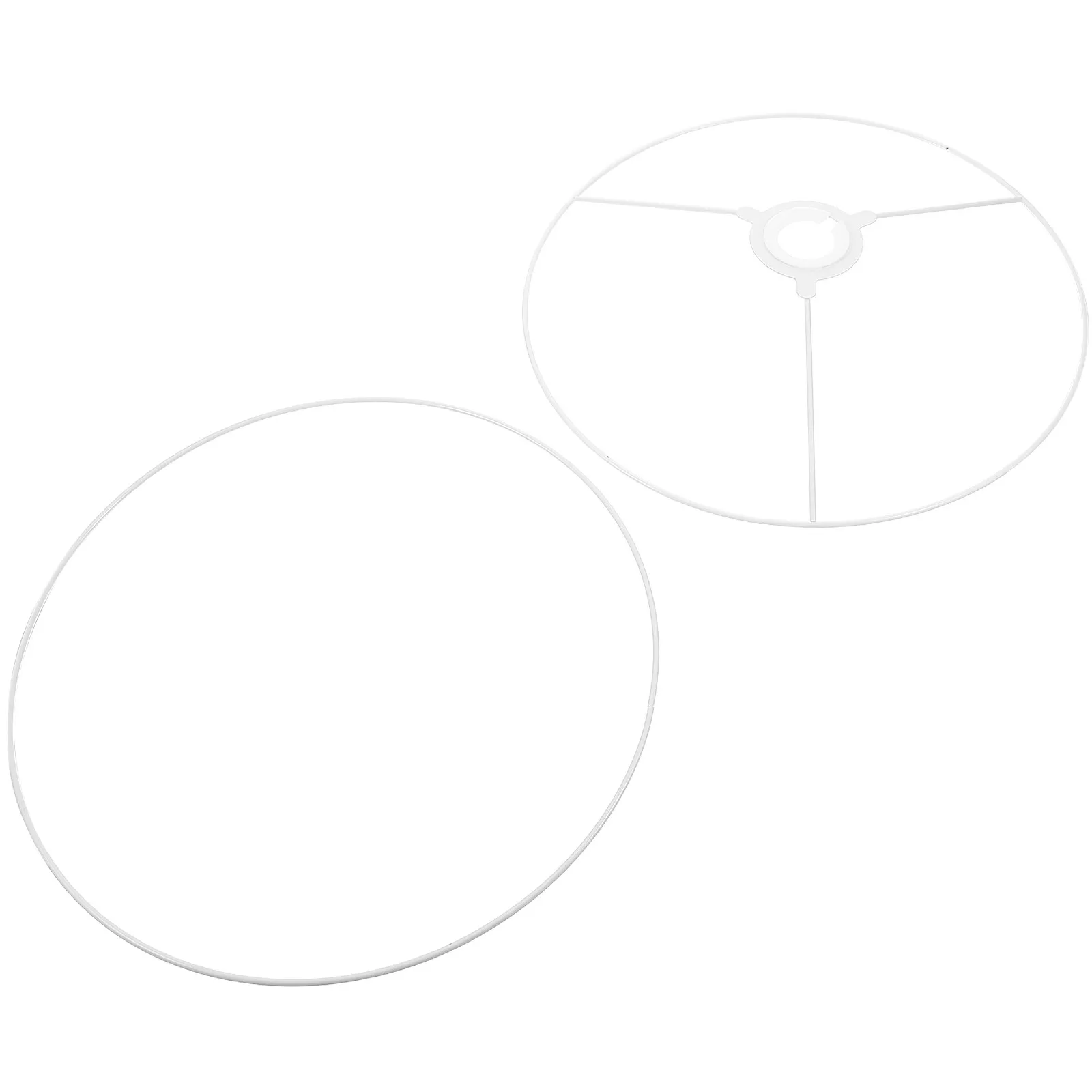

1Set Heavy Duty Metal Lamp Shade Ring Set 30Cm Vintage Modern Contemporary Lampshade Frames for DIY Pendant Light Shade Holder