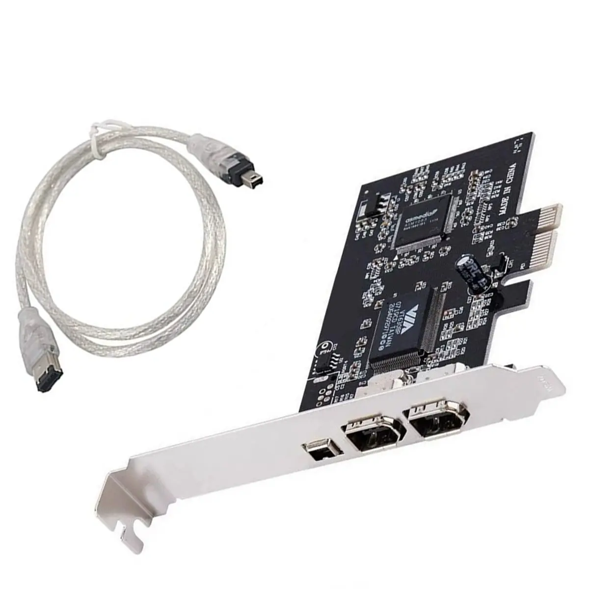 ABGN PCIE to 1394 Fire Extend Card PCI to 1394 Firewire Video Adapter HD DV Capature Card PC Compress Converter