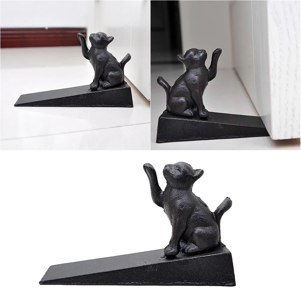 

Iron Resistant Door Stopper Anti-collision Gate Stopper Safe Finger Protector Home Ornament (Single Hand Cat)