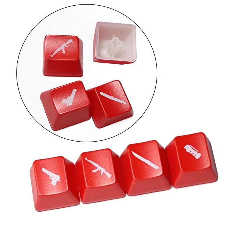 4PCS OEM  ABS Keycap Backlit for Gaming Mechanical Keyboards Direction Keycaps