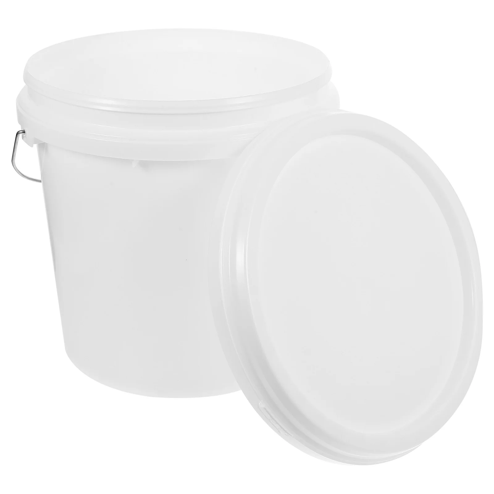 

2.2 Gallon Paint Bucket Storage Pail Handle Lid Empty Airtight Gallon Buckets for 10L HDPE Container Black Heavy Duty Durable