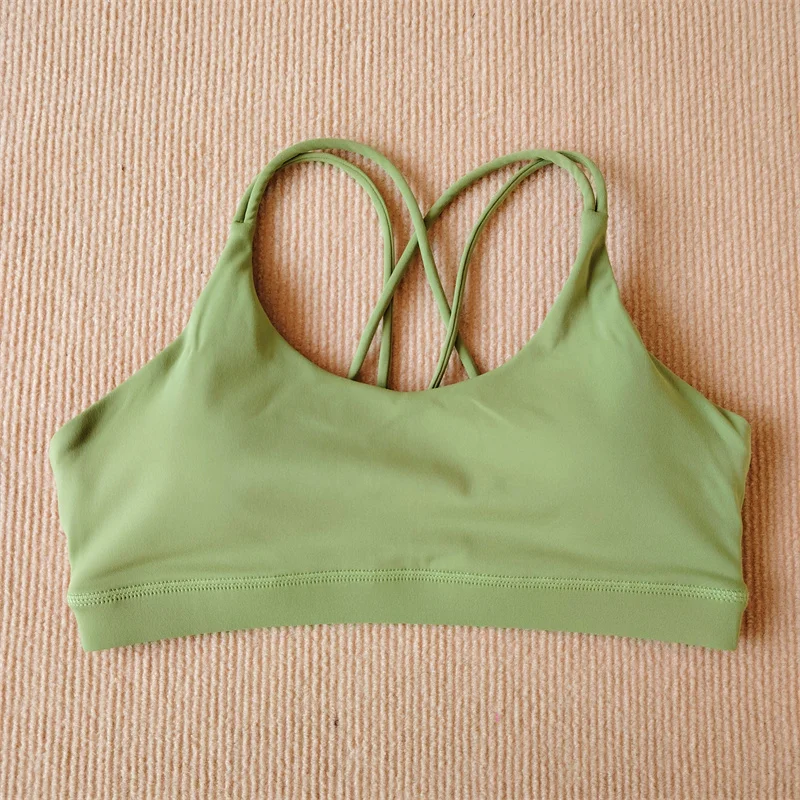 Solid Color Yoga Bra Gym Women Sports Underwear Sexy Sports Bra Beautiful Back Spice Girls Fitness Bra Top Soft And Comfortable