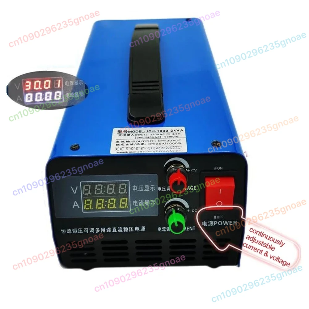 

800WAdjustable Voltage Current Lithium LiFePO4 Lead Acid Battery Charger 0-120V 0-55A for Car Solar Power Station RV Marine Boat