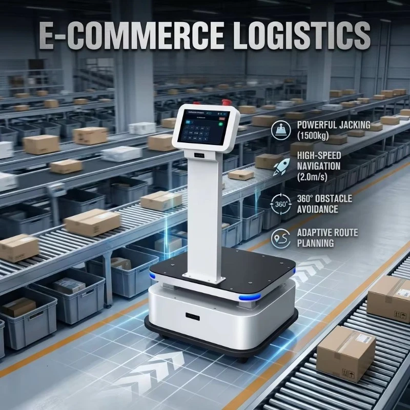 AGV Delivery Robot Adjustable Load Capacity Guided Transport Robot Meet Different Weight Specification Cargo Delivery Demands