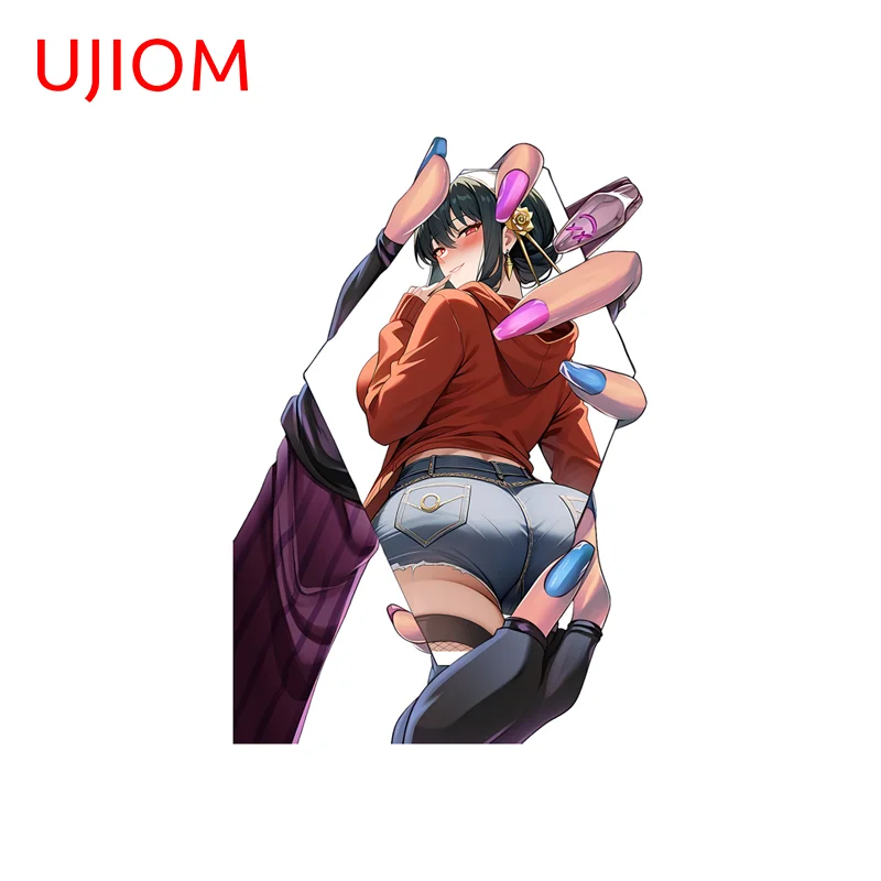 UJIOM NSFW Yor Forger Wall Sticker Seductive Anime Waifu Irregular Kitchen Murals Decal Suitable for Cupboard Home Decor