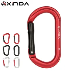 XINDA Outdoor Rock Climbing Straight Quickdraw Spring-loaded Gate Aluminum Carabiner Protect Kits Professional Top Quality