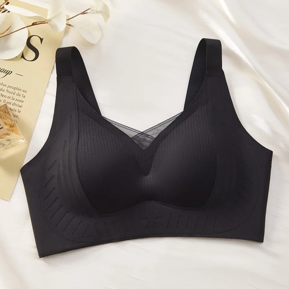 Close-fitting Wireless Deep V Bra Shockproof Traceless Push Up Underwear Gathered Breasts Anti-sagging Brassiere for Women Yoga