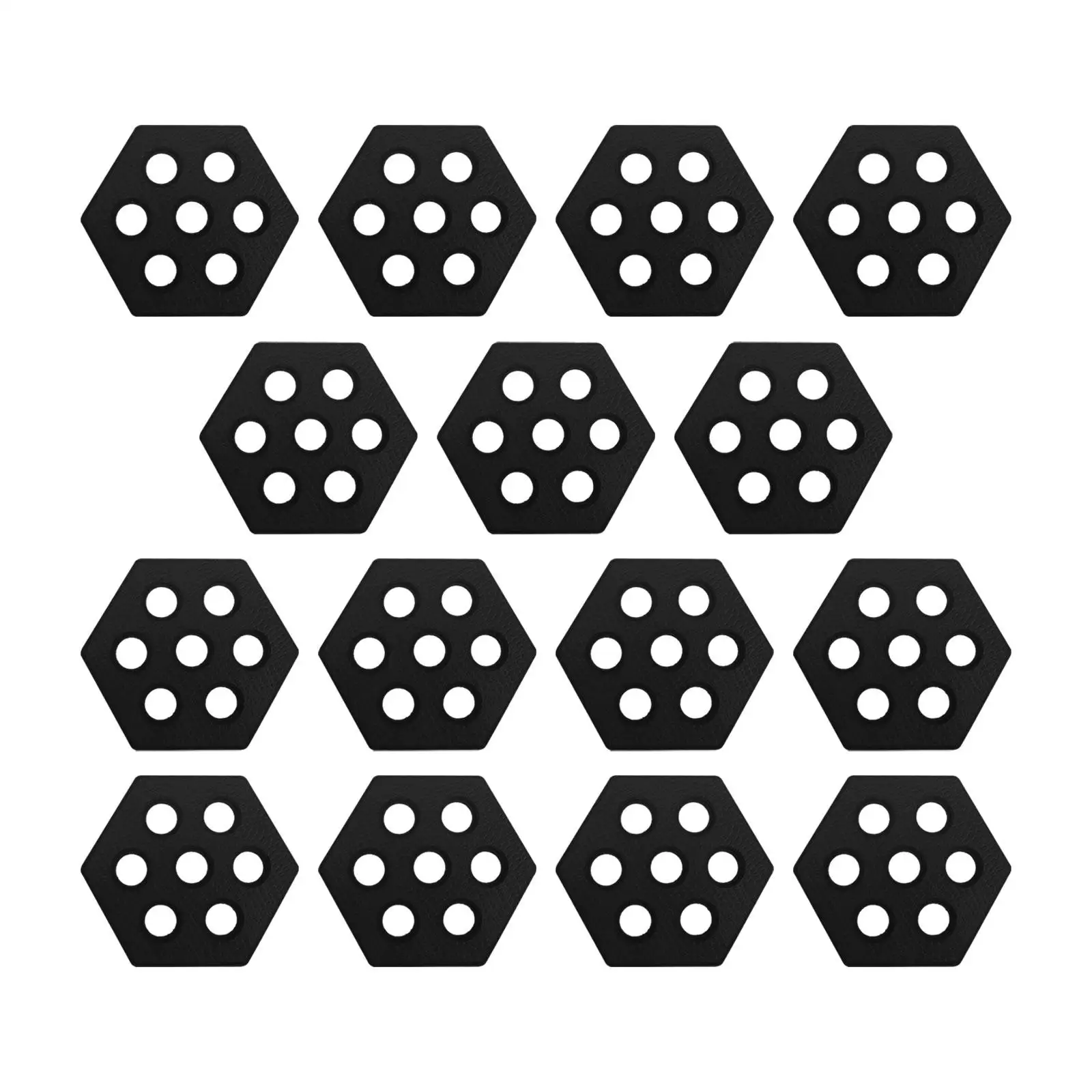 15Pcs Hexagon Surfboard Traction Pads Deck Pads Surfpad Premium Non Slip Mat Deck Grip Waxless for Kiteboards Fish Board