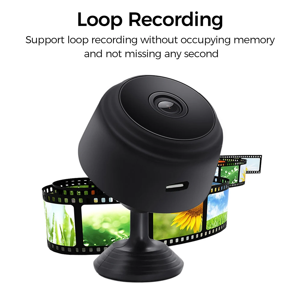 A9 Wireless Camera WiFi Baby Room Monitor Smart Home Anti-theft Remote APP Video Voice Recorder 1080P HD IP Cam for ios android