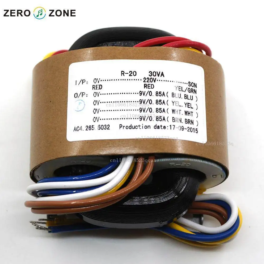 R transformer - domestic pure copper 30W R transformer - multiple sets of voltages to choose from