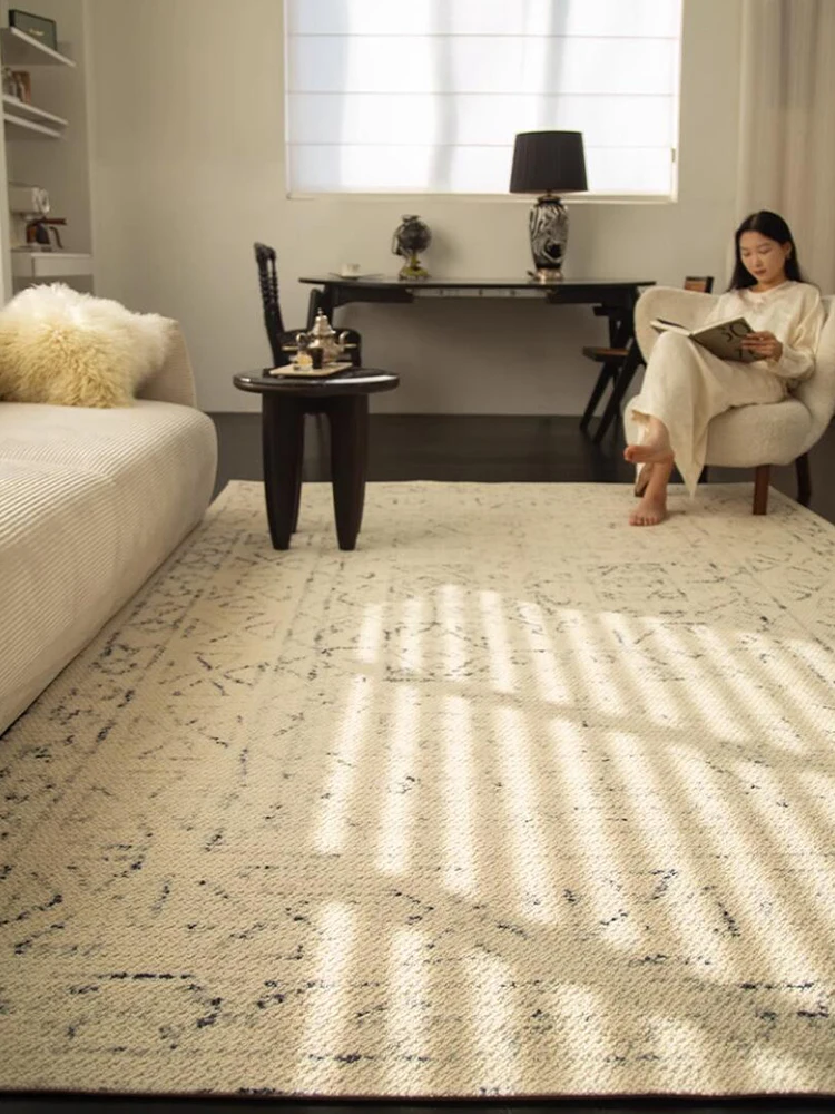 Chinese Style Living Room Carpet Modern French Style Wool Rug Bedroom Retro Luxury Big Home Floor Carpet Cloakroom Study Mat