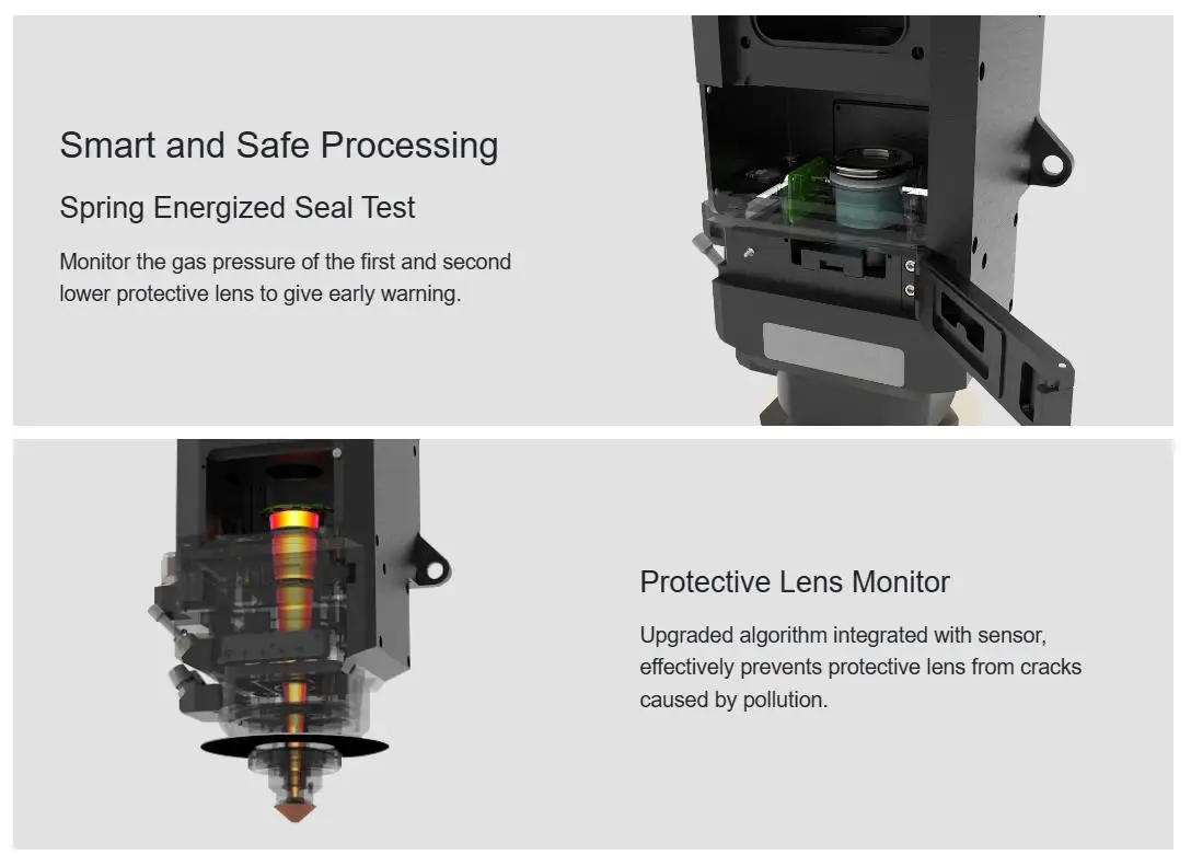 Auto-Focusing Fiber Optical Cutting Head for Industrial Cutting  Accessories Replacement Parts view 4