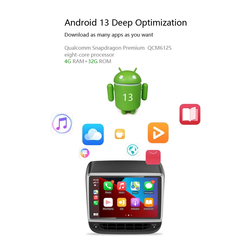 Novozopai 7 polegada tesla tela traseira android 13.0 reprodutor multimídia para tesla modelo 3 y painel de exibição traseira controle ar condicionado