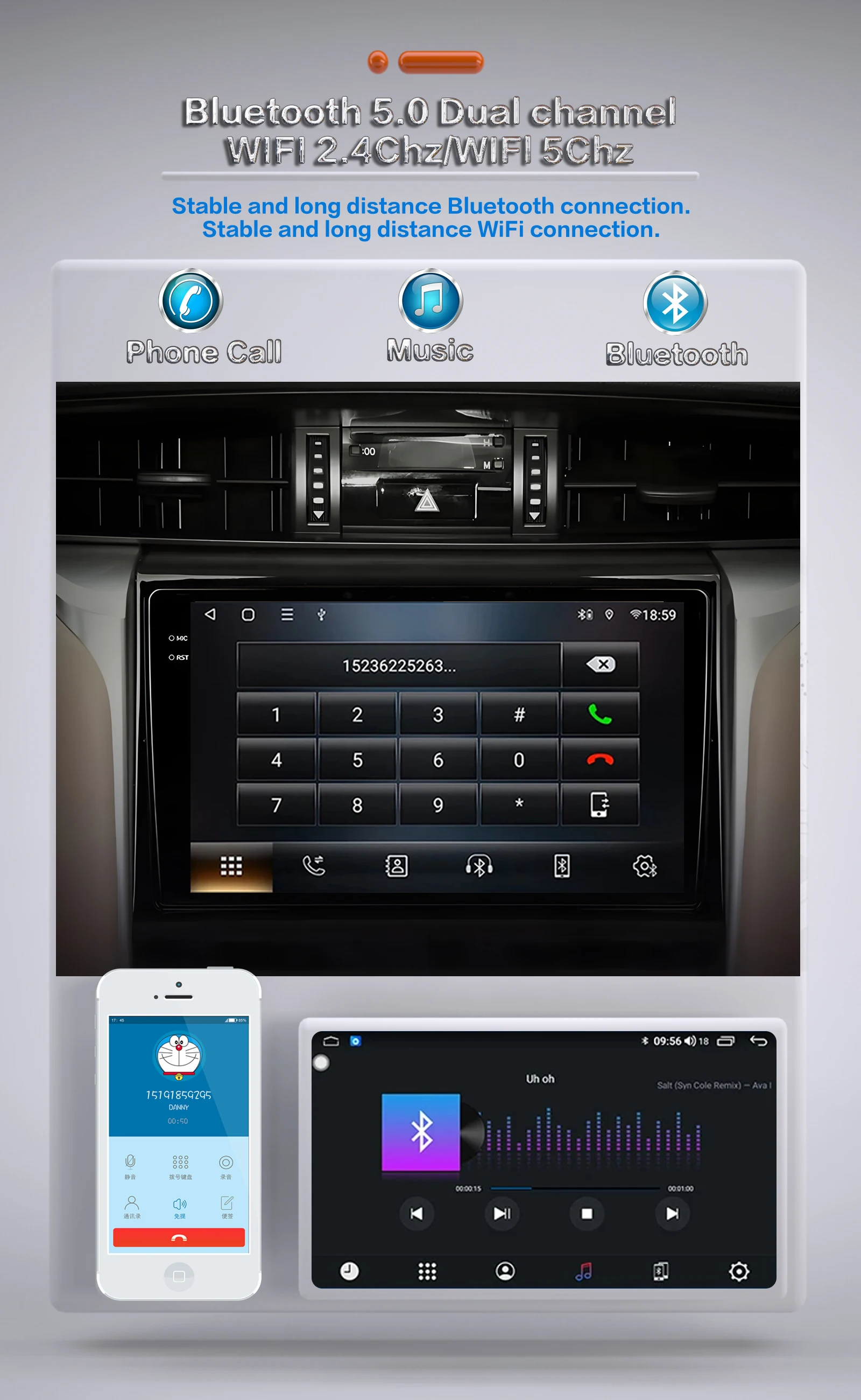 Auto Audio Per Toyota Fortuner 2 2015-2022 Multimediale Automotive Carplay Android Auto Wireless 8Core WIFI GPS Video Auto Stereo