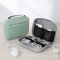 New Digital Wire Organizer Bag Travel Cable Mouse Accessories Pouch Zipper Cosmetic Bag Large Capacity Waterproof Makeup Bag