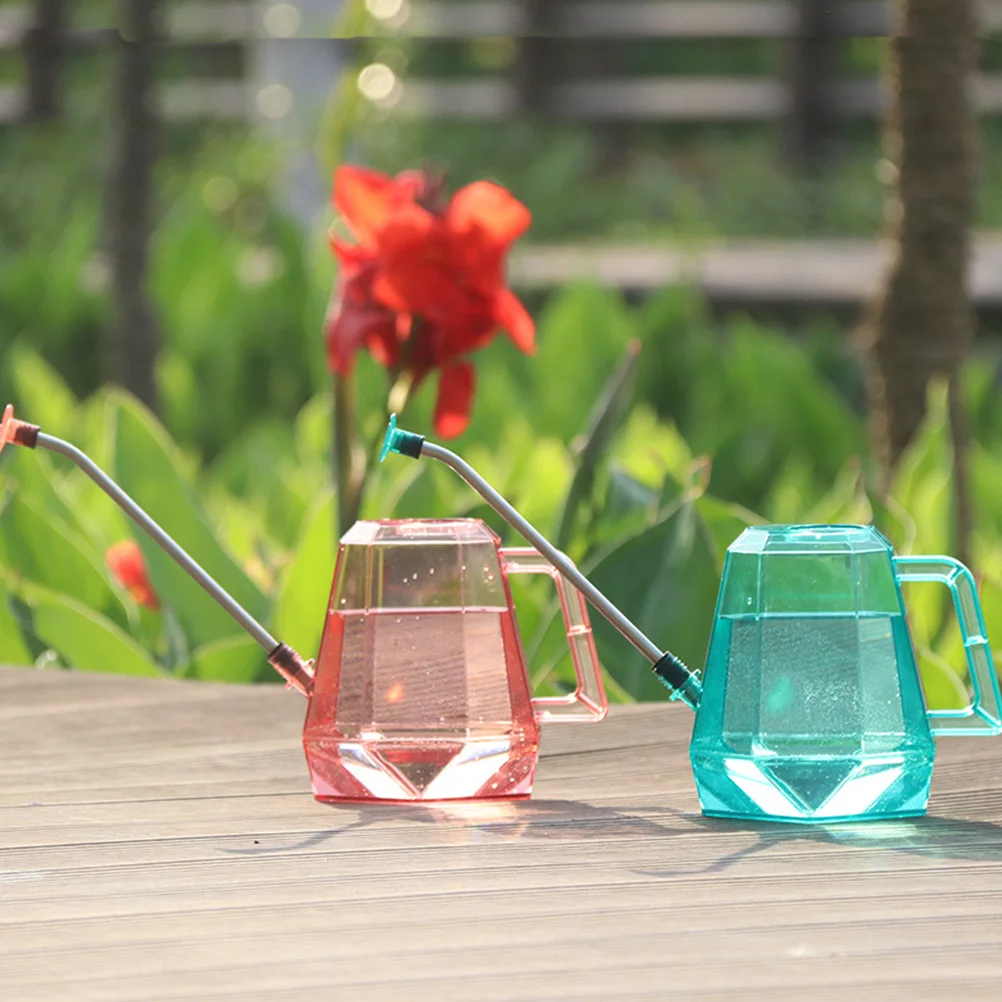 

Stainless Steel Watering Can Durable Large Caliber Port Flower Shower Head Gardening Tool Plastic Handle Indoor