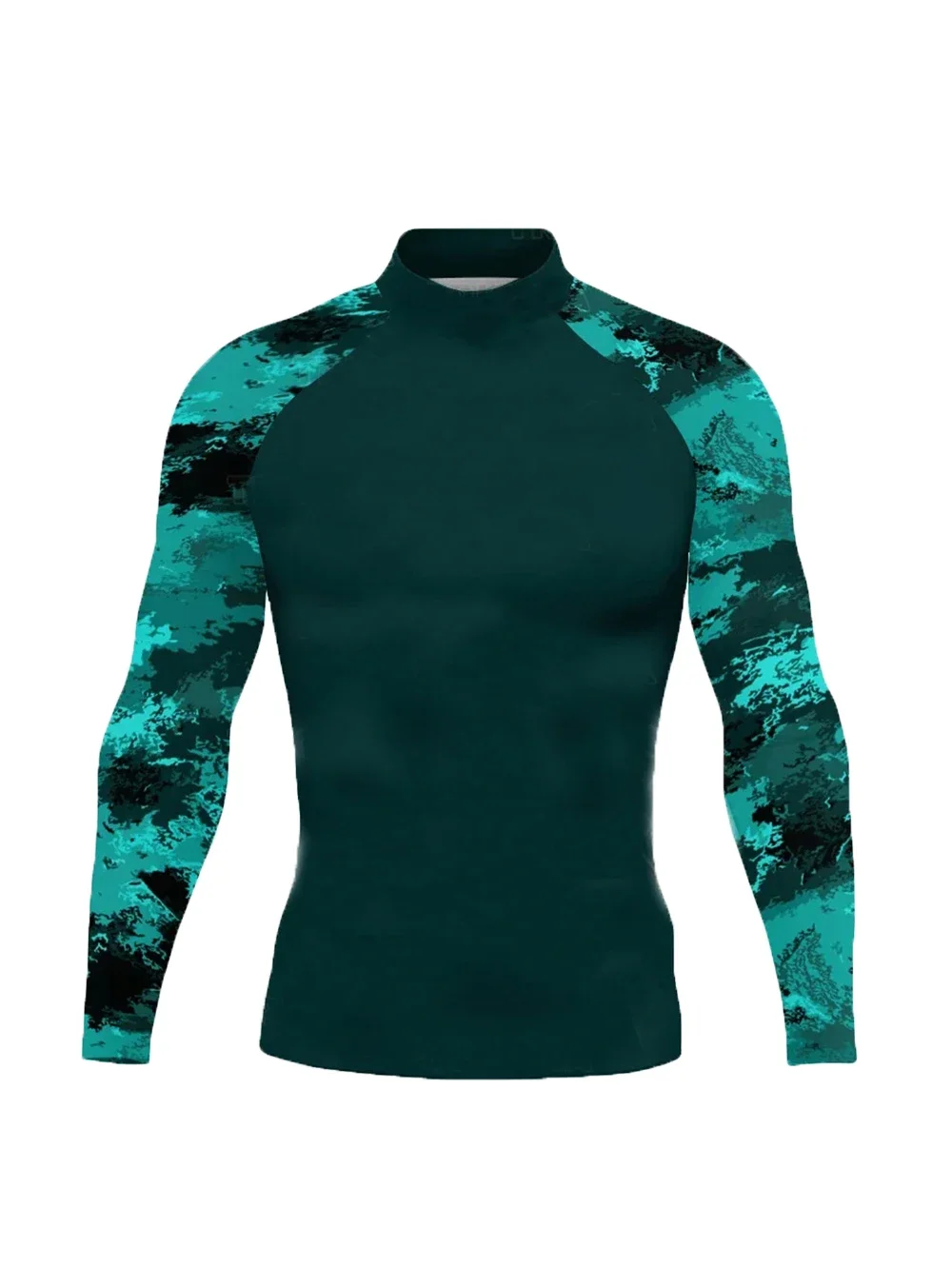 Surf Clothing Men Summer Tights Long Sleeve Swimsuit Rash Guard Surf T-Shirt Swimming Diving Tops Quick Dry