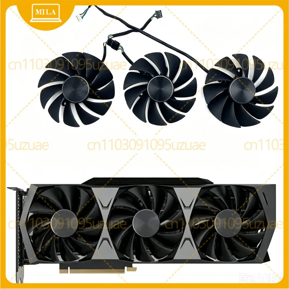 Original Frame Fans Heatsink Backplate Part for ZOTAC RTX3090 RTX3080 Video Card