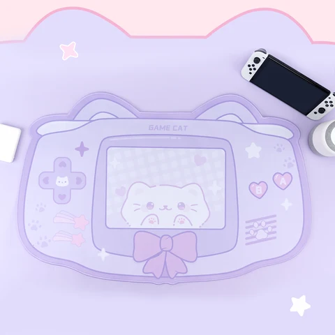 Kawaii Retro GBA XXL коврик для мыши - Розовый — фото устройства
