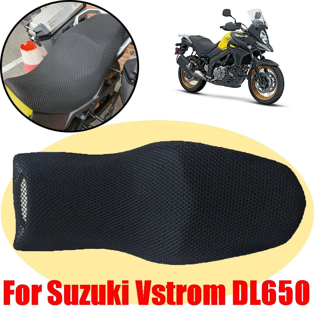

For Suzuki Vstrom DL650 V-strom DL 650 XT Motorcycle Accessories Breathable Seat Cushion Cover Insulation Seat Cover Protecting