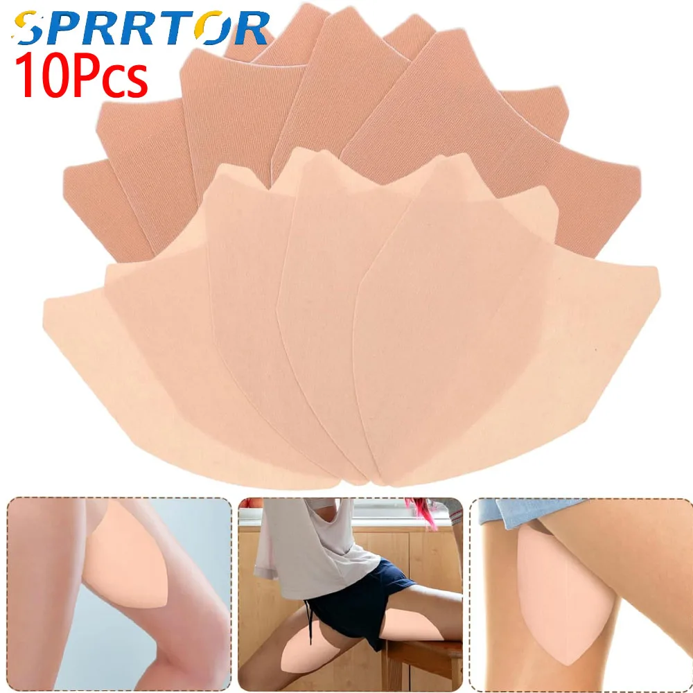 

10PC Thigh Inner Anti Chafing Stickers,Invisible Thigh Anti Friction Pads,Anti-Chafing Skin Sweatproof Skin Protection Patch