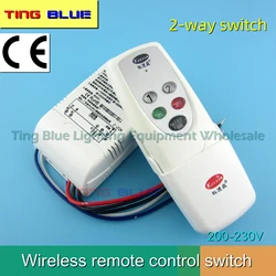 2-way Home light wireless remote control switch Living room light controller LED crystal light control switch 220V