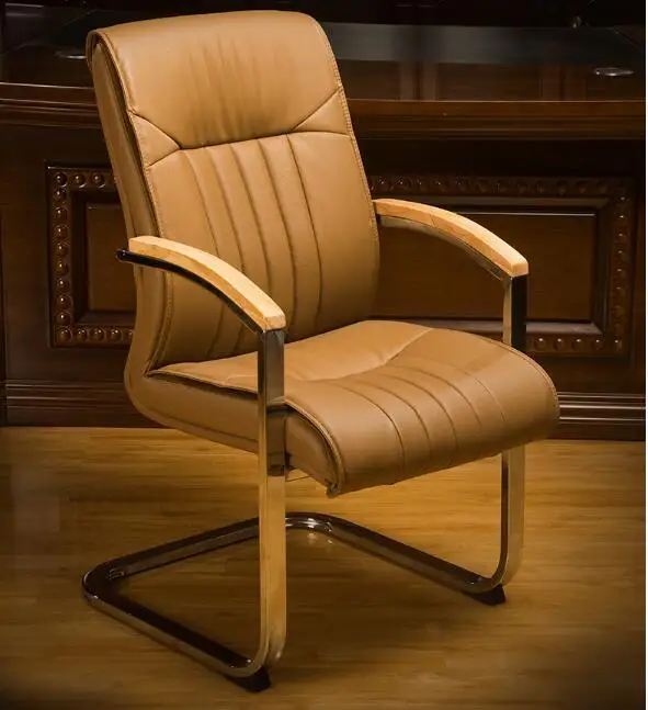 Office Leather Computer Staff Home Office Fashion Swivel Conference Chair Parlor