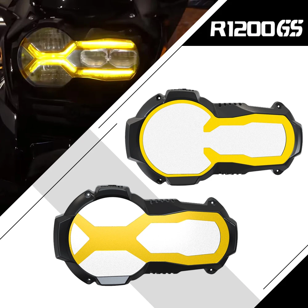 2023 For BMW R1200GS LC GSA R1250GS R 1200GS 1250GS ADV Adventure 2024 Motorcycle Headlight Protector With 4 Fluorescent Covers