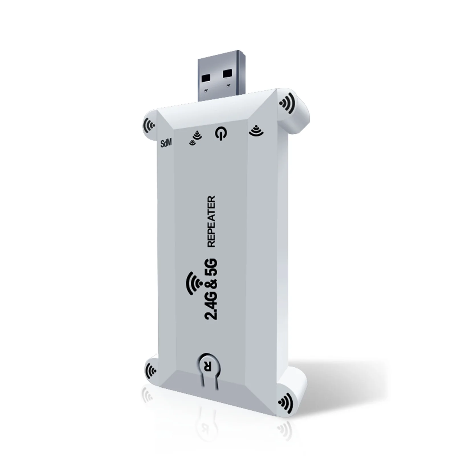 1200Mbps Wifi Repeater Mini WiFi Booster für Home Dual Band WiFi Extender 5GHz/2,4GHz Signal Extender