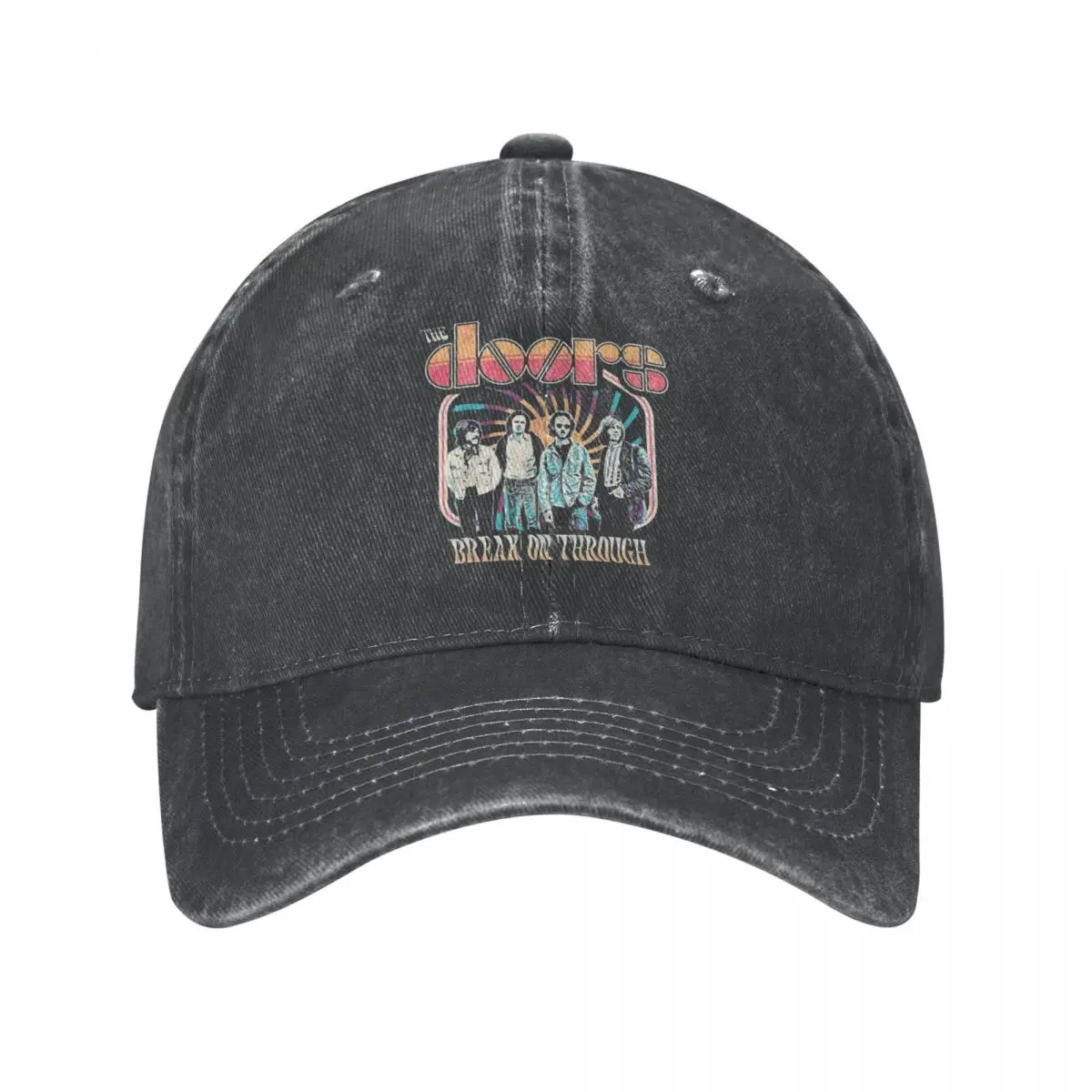 Gorra de béisbol con diseño de The Doors para hombre y mujer, gorro con Cierre trasero desgastado, banda de música, para entrenamiento al aire libre, Unisex