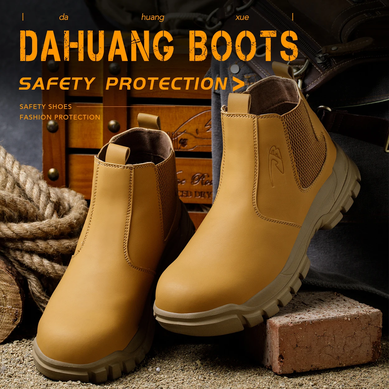 Safety Shoes Men for Work Steel Toe Free Shipping Industrial Boots Man Protection for the Feet Anti-smash Waterproof Boots