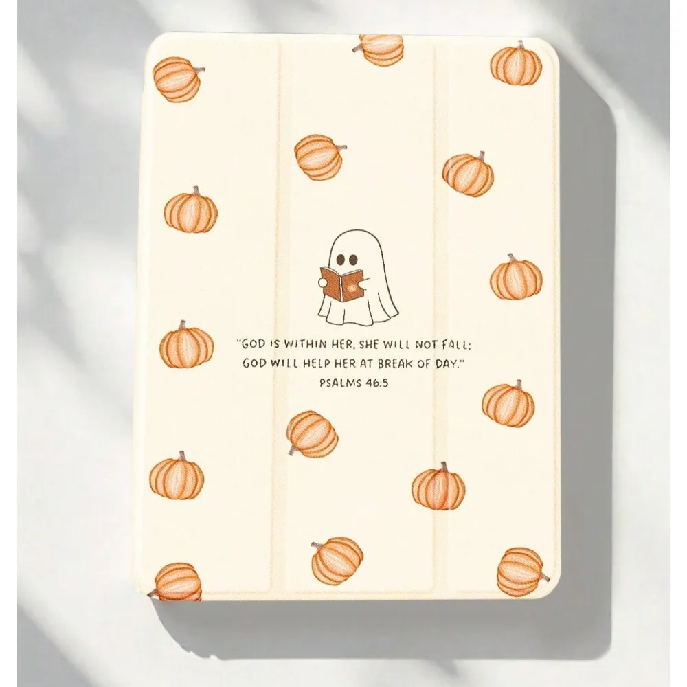 

Чехол для планшета с тыквой «Счастливый Хэллоуин» для iPad pro 10/11/2020/6/7/8th/Air 3rd/Air 4/9th Gen/Air 5th Gen 2022/Air 11