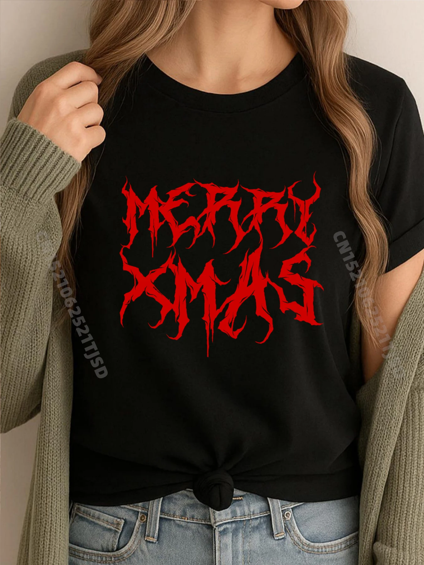 

Винтажная футболка Merry Xmas Christmas Death 5664, женская забавная футболка с подарками, женский подарок