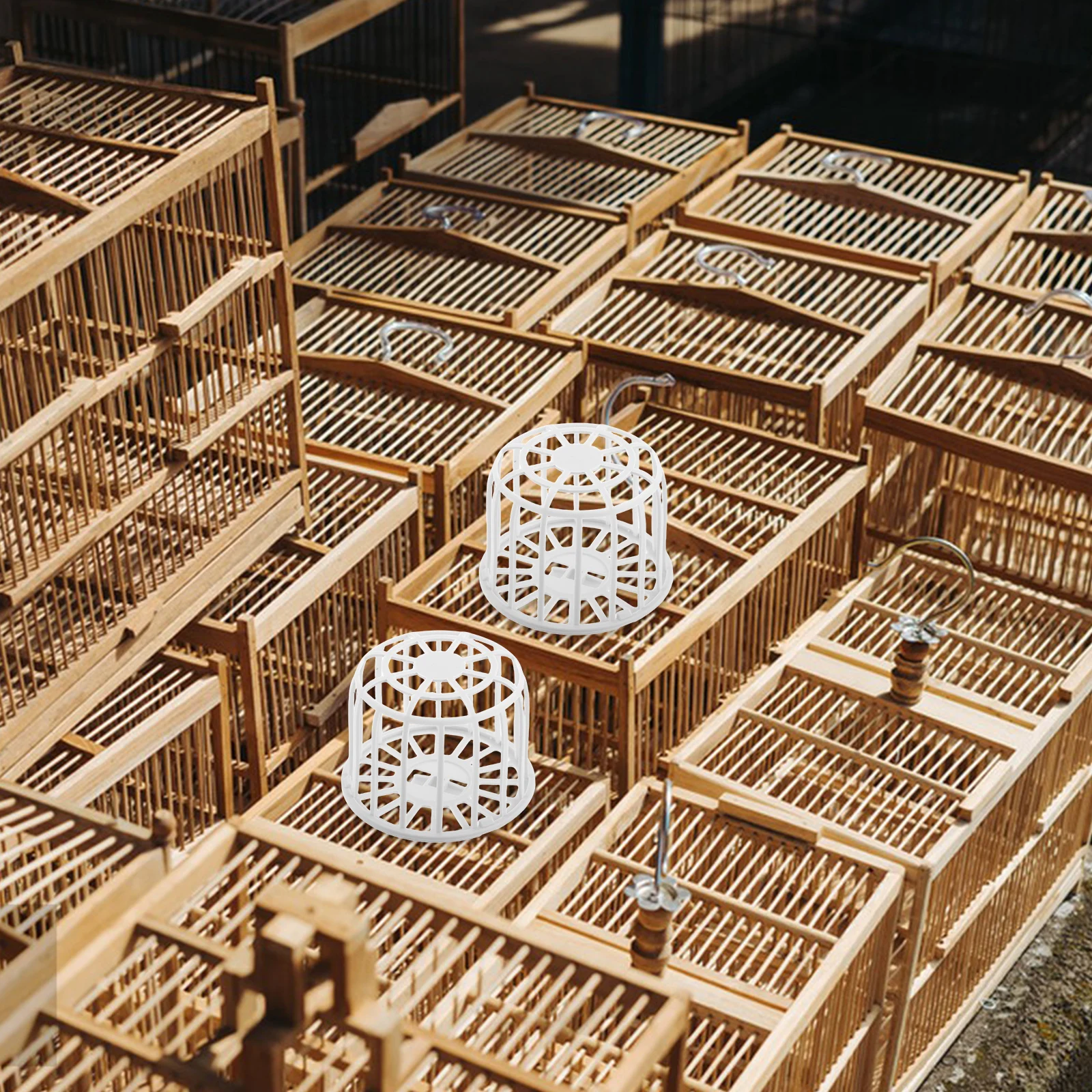 

4Pcs Plastic Bird Nest Box for Finch Canary Cage Hatching Nest Accessories Nests Pet Bird Supplies Plastic Hanging Cage