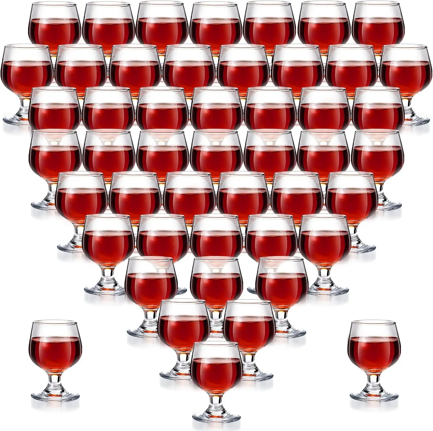 

Набор мини-бокалов для виски, бренди и вина, 48 штук, для вечеринок, емкость 1,7 унции