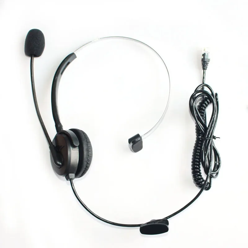 for 3Com Aastra Comfortable Landline Wired 4Pin RJ9 Plug Headset Noise Cancelling Microphone IP Telephone Headphone Call Center